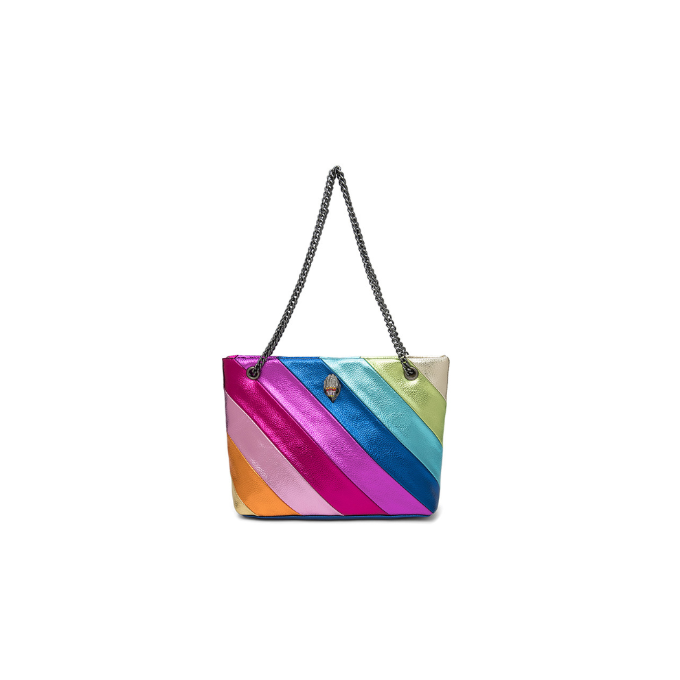 Henc Women's Tote Bag Inspired Kurt Geiger London Kensington Rainbow Bag Multicoloured