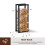 Homcom HOMCOM 100cm Metal Firewood Log Holder Rack Elevated Design, Base Side Rails 12