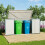 Heavy Duty Steel Bicycle Storage Shed, Dark Green 3
