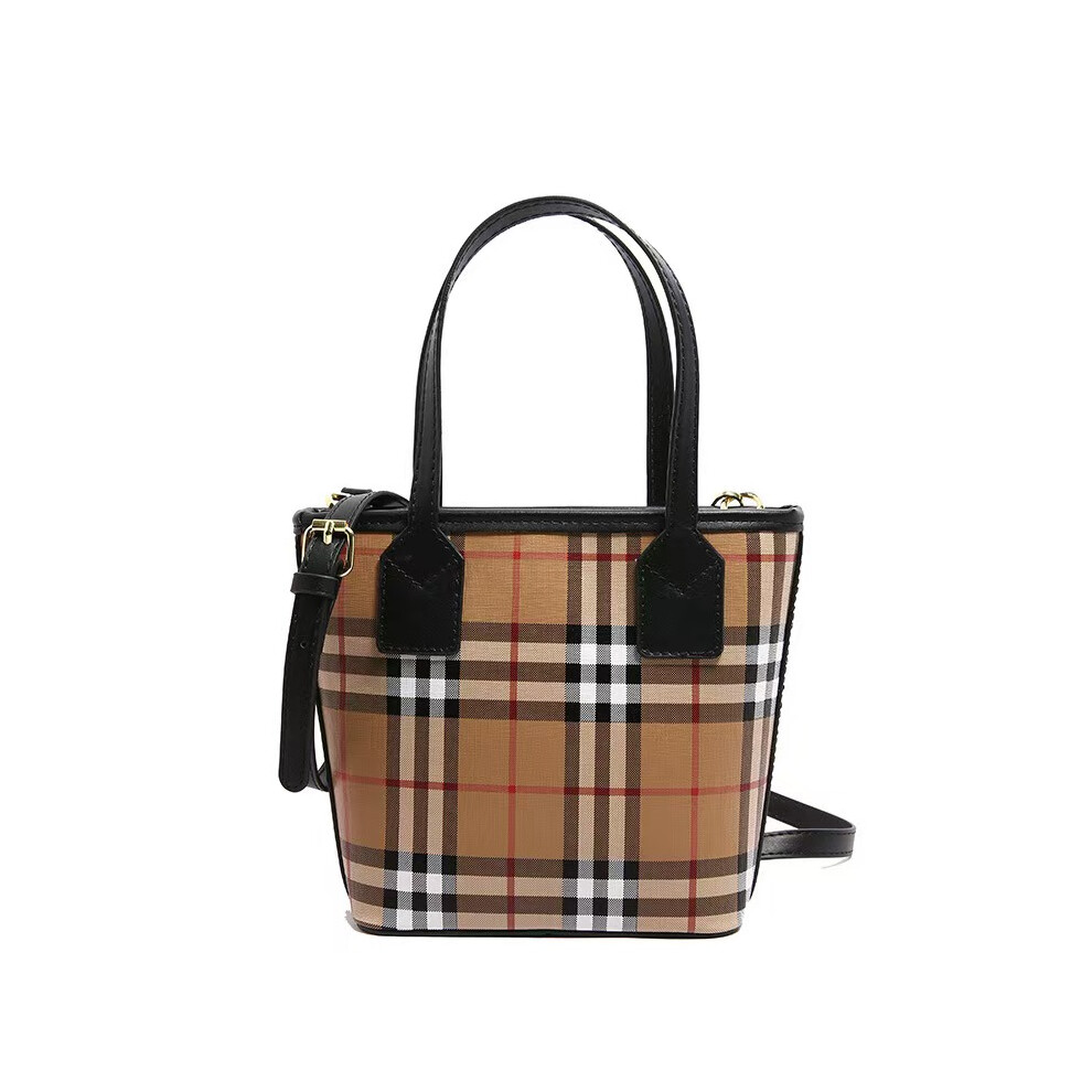 (black) Women's handbags, plaid crossbody bags, tote bags, PU leather ...