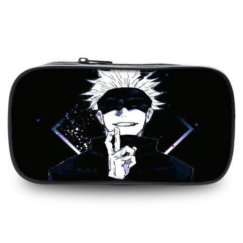 (11) Kaisen Highcapacity Jujutsu Pen Pouch Durable Oxford Fabric Anime Stationery Holder