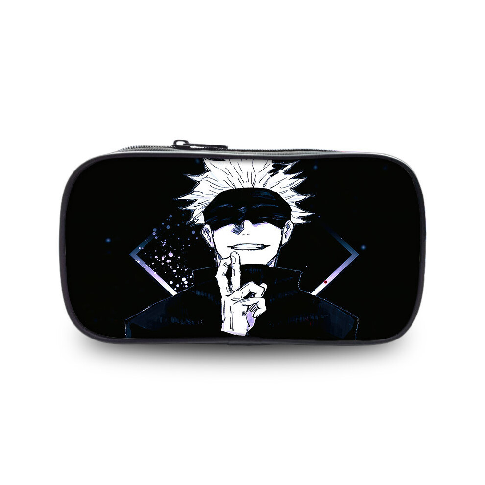 (11) Kaisen Highcapacity Jujutsu Pen Pouch Durable Oxford Fabric Anime Stationery Holder