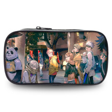 (20) Kaisen Highcapacity Jujutsu Pen Pouch Durable Oxford Fabric Anime Stationery Holder