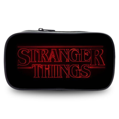 (6) Spacious Oxford Material Stranger Things Pencil Case For Students Universal Gender Design