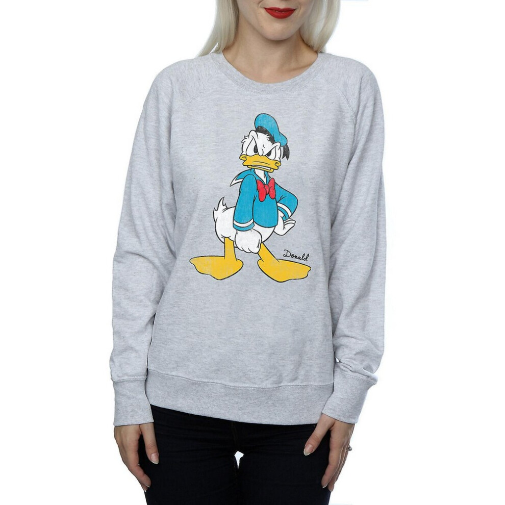 Angry Donald Duck Heather Sweatshirt