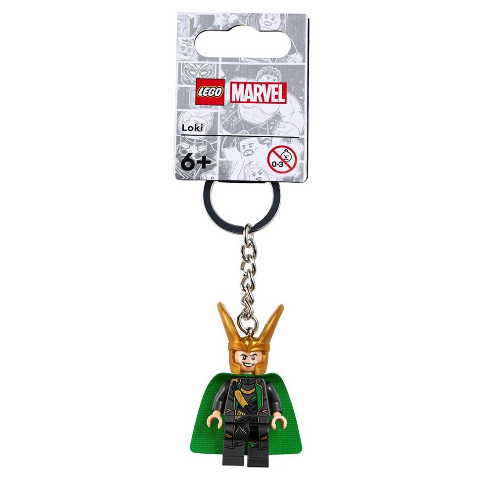 LEGO Marvel Super Heroes Loki Minifigure Keyring LEGO Keychain 854294