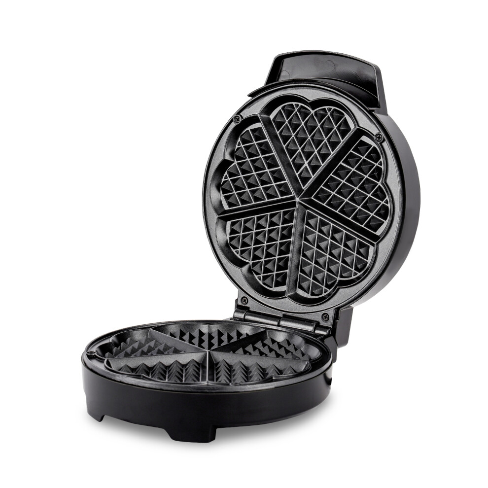 Geepas Waffle Maker Nonstick 5 Heart Belgian Waffle Iron Machine 1000W