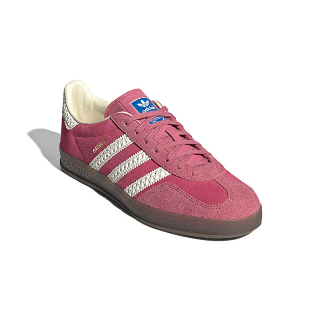 (UK4.5/EU37/23CM ) Adidas Gazelle Indoor 'Pink Cloud White' IF1809 Women's Men Shoes