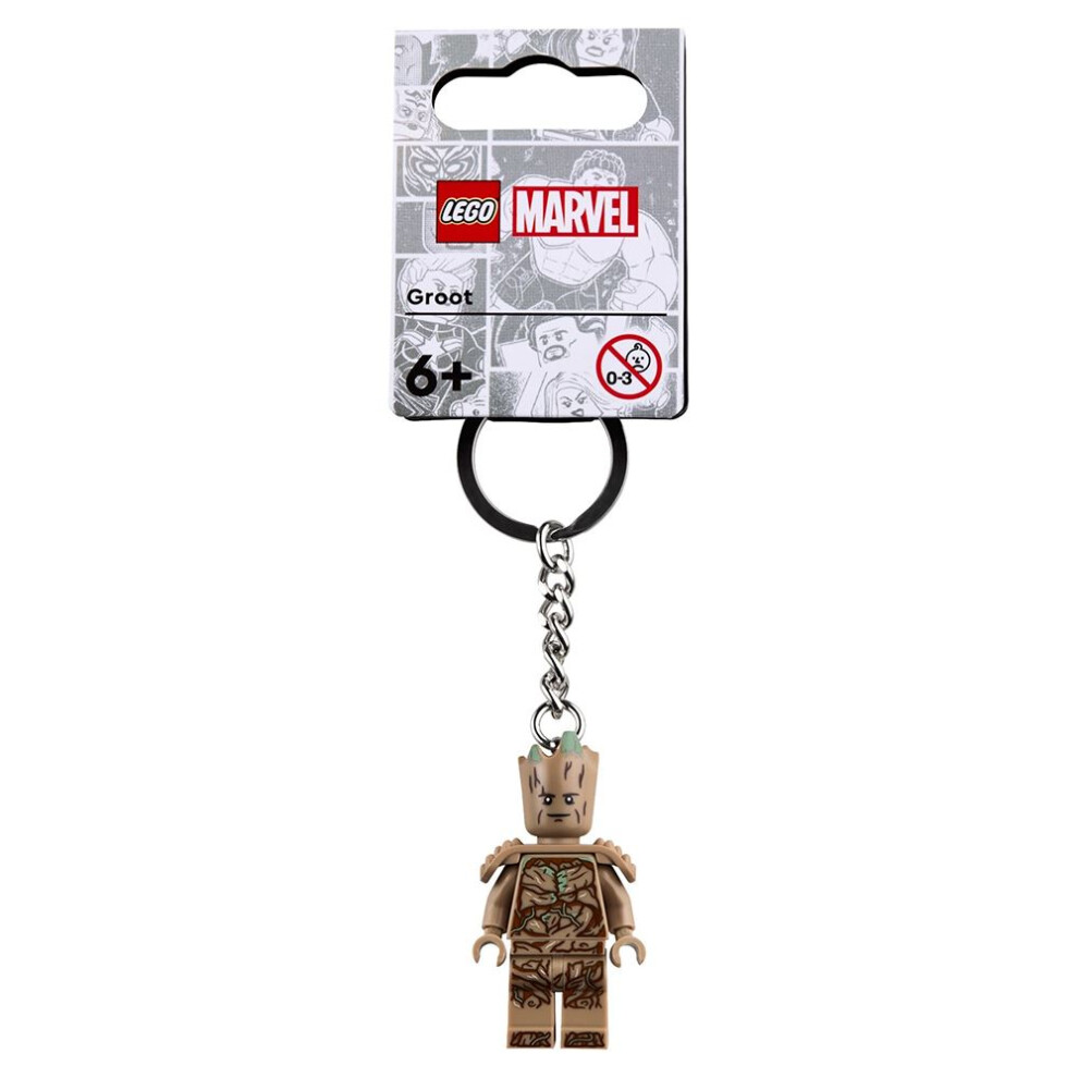 LEGO Marvel Super Heroes Groot Minifigure Keyring LEGO Keychain 854291