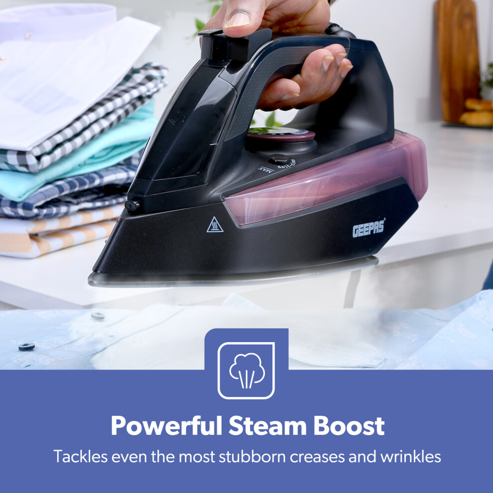 geepas-2200w--steam-iron-for-crisp-ironed-clothes-dry-steam-function