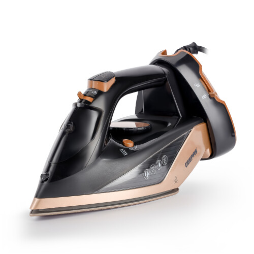 GEEPAS (Black) Geepas 2 in1 Cordless Steam Iron Ceramic Soleplate