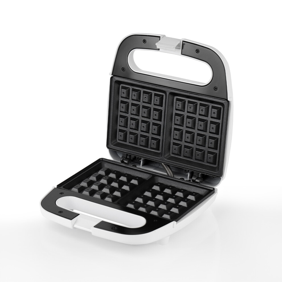 Geepas 815W Waffle Maker 2 Slice Non-Stick Electric Belgian Waffle Maker with Deep Cooking Plates - Waffles in Under 5 Mins