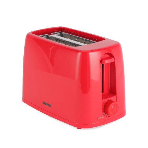 GEEPAS (2 Slice) Wide Slot Bread Toaster Reheat Defrost Function