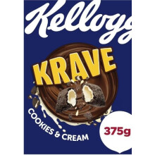 (Pack Of 24) Kelloggs Krave Cookies & Cream Cereal 375g