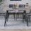 URBN Living (Armani Grey) 120cm Modern 4 Seater Ceramic Rectangle Shape Top Kitchen & Dining Room Table 4