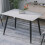 URBN Living (White Matt) 120cm Modern 4 Seater Ceramic Rectangle Shape Top Kitchen & Dining Room Table 4