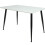 URBN Living (White Matt) 120cm Modern 4 Seater Ceramic Rectangle Shape Top Kitchen & Dining Room Table 7