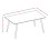 URBN Living (Gloss White) 120cm Modern 4 Seater Ceramic Rectangle Shape Top Kitchen & Dining Room Table 8