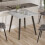 URBN Living (White Matt) 80cm Modern 4 Seater Ceramic Square Shape Top Kitchen & Dining Room Table 4