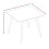 URBN Living (White Matt) 80cm Modern 4 Seater Ceramic Square Shape Top Kitchen & Dining Room Table 7