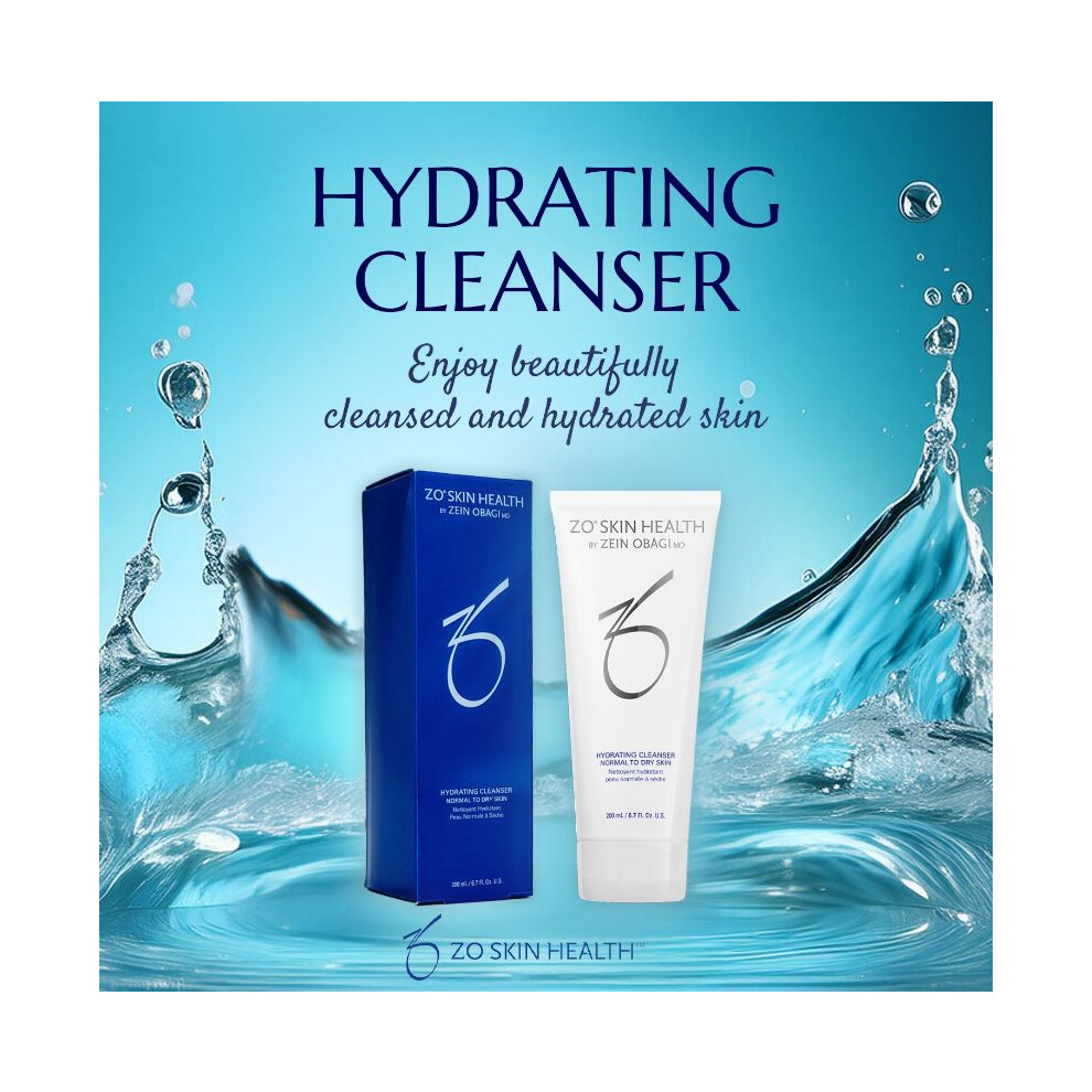 ZO Hydrating Cleanser the Solution for Normal to Dry Skin 200 ML | 6.7 Fl Oz