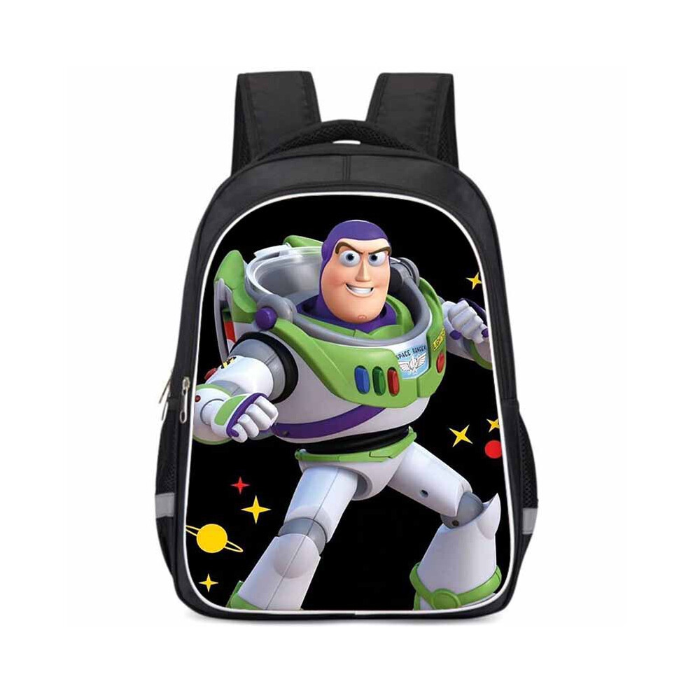 (10, Large) Large Capacity Lightweight Buzz Lightyear 3d School Backpack For Boys And Girls