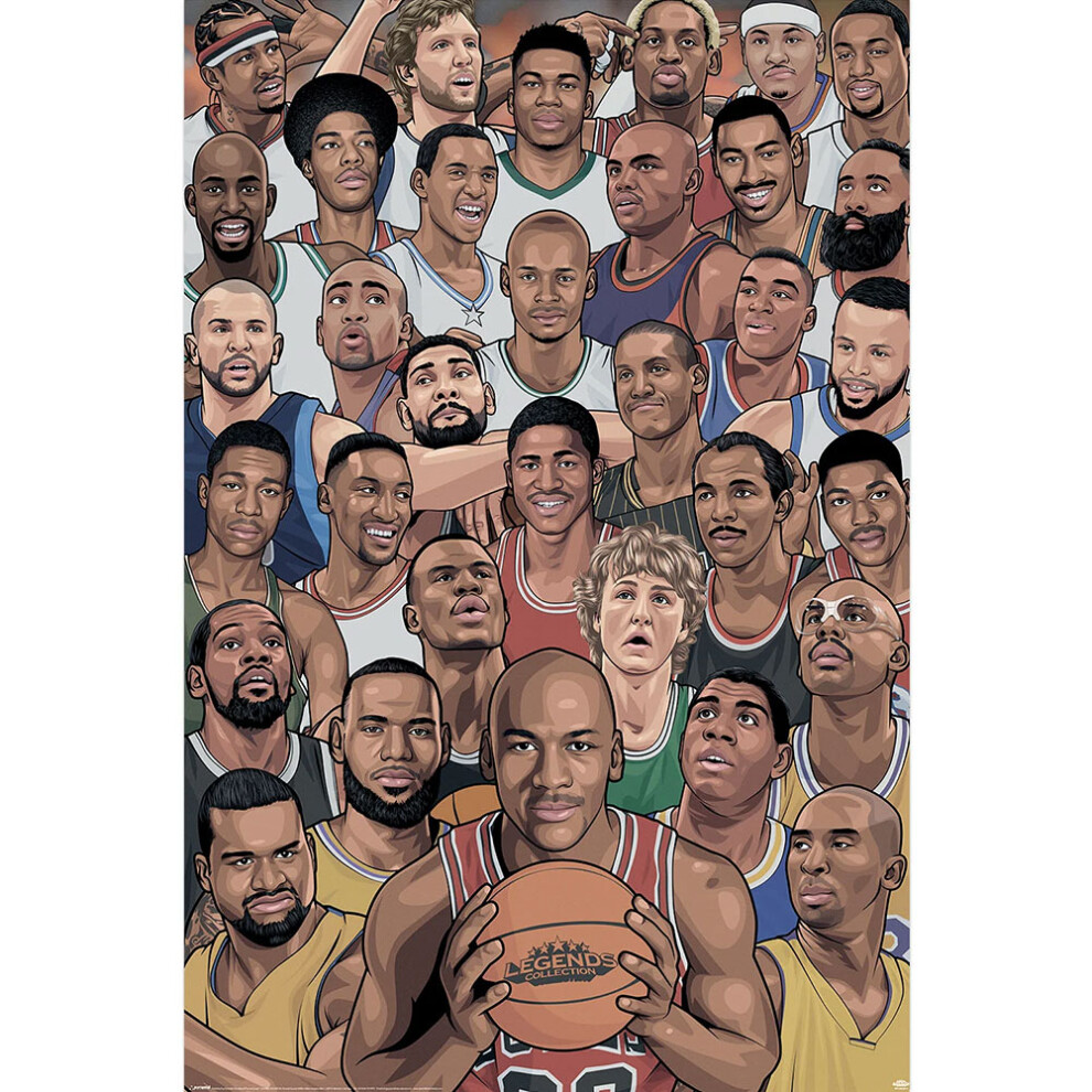 Legends Collection Basketballs Greatest Poster