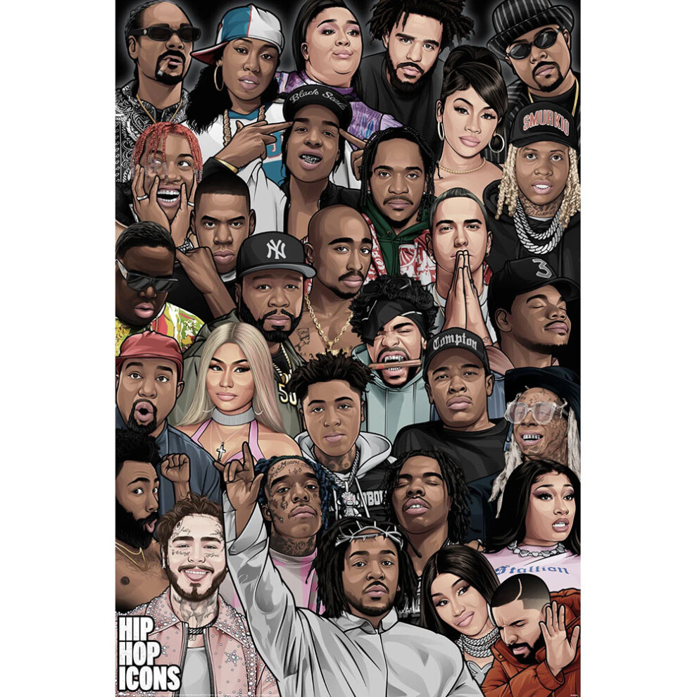 Legends Collection Hip Hop Icons Poster