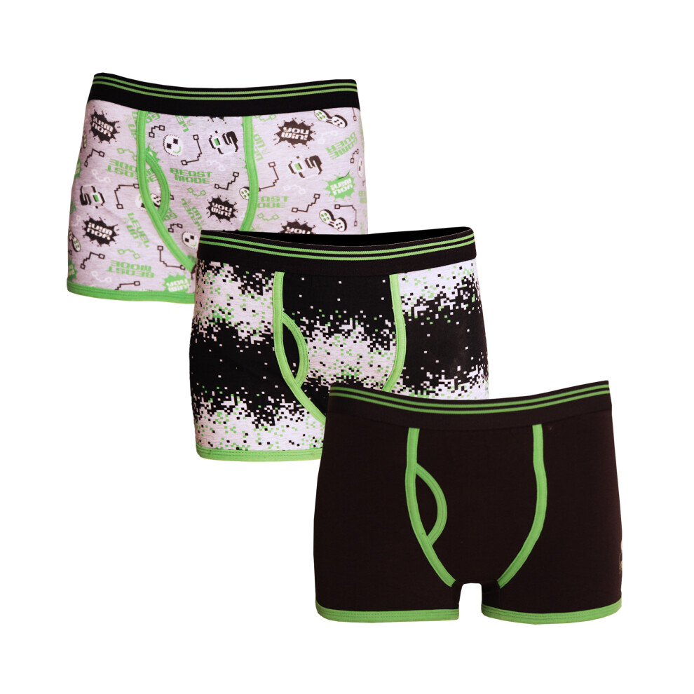 (13 years, Game) 4Kidz Boys Cotton Trunk Fit Boxers (Pack Of 3)-image-OPC-PF8Z7B2-NEW