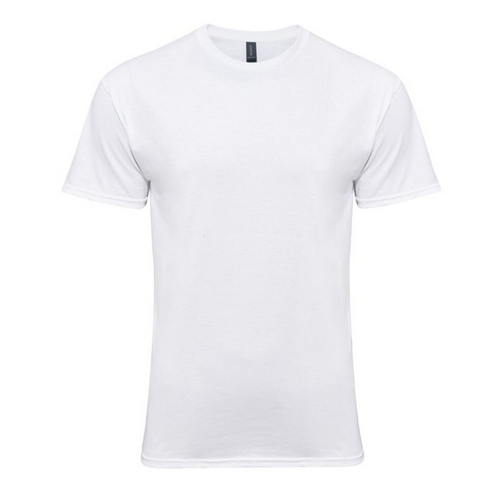 (S, White) Gildan Mens Plain T-Shirt