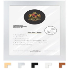 (Silver, 50 x 50 cm) Square Photo Frame - Picture Frames - Poster Frame