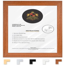 (Walnut, 4x4 in) Square Photo Frame - Picture Frames - Poster Frame