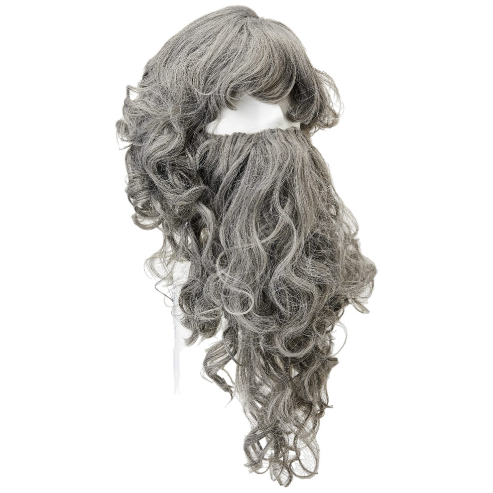 Bristol Novelty Unisex Wizard Beard & Wig Set