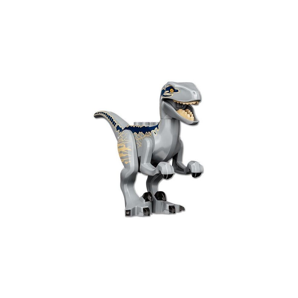 LEGO Animal Jurassic World 'Blue' Light Bluish Grey Velociraptor Minifigure from 76946