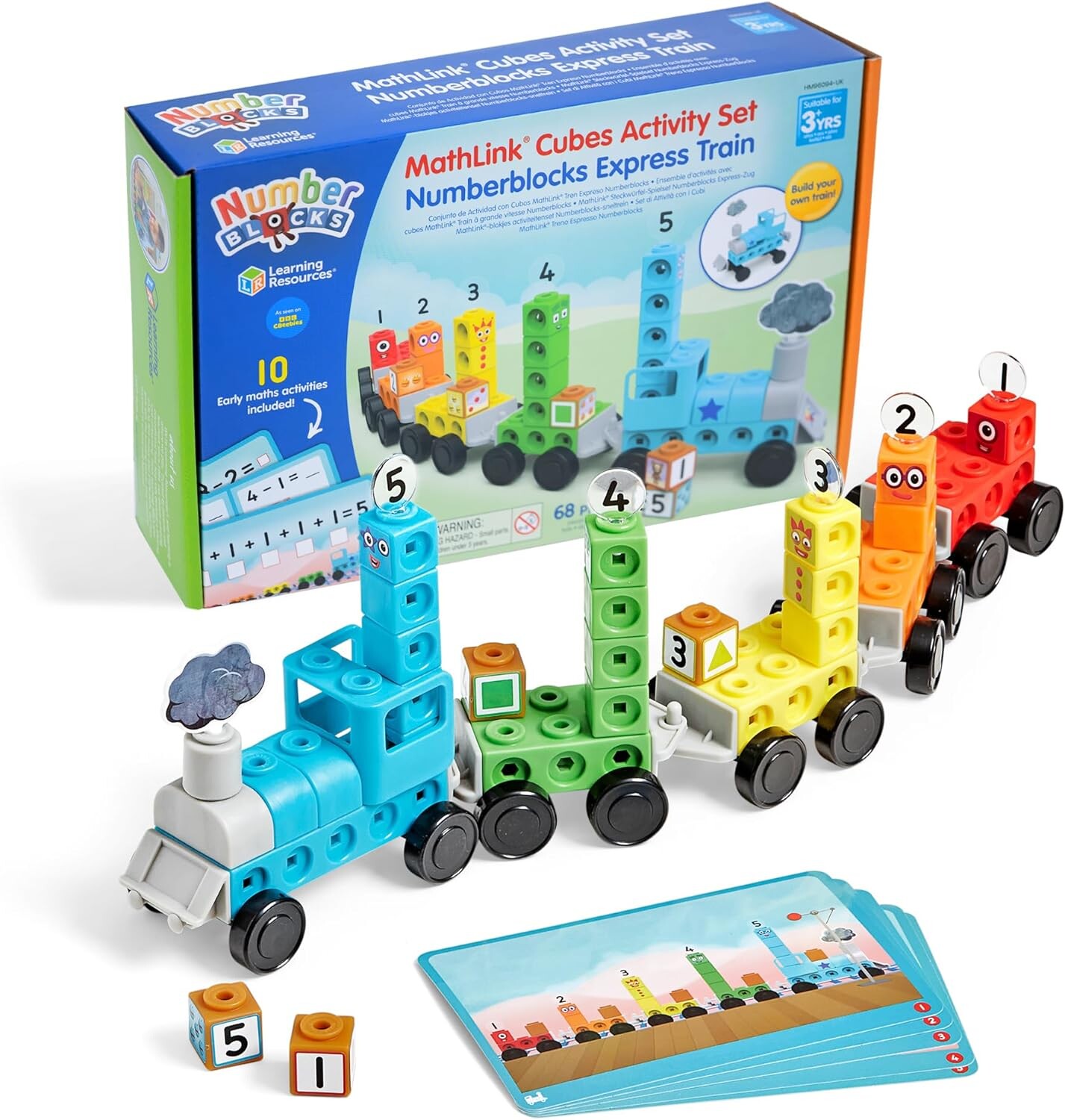 Learning Resources MathLink Cubes Activity Set Numberblocks Express ...