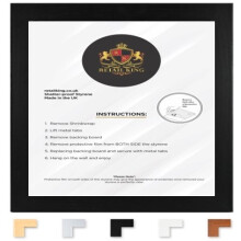 (Black, 50 x 50 cm) Square Photo Frame - Picture Frames - Poster Frame