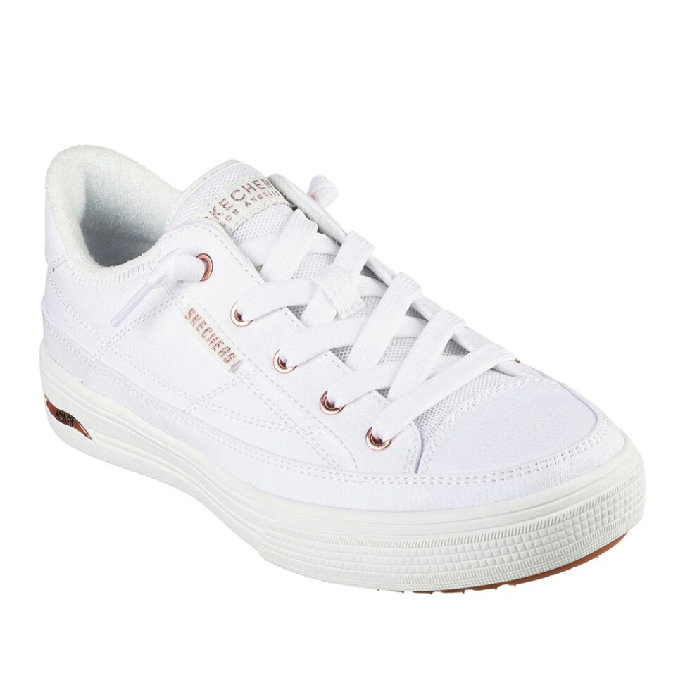 (8 UK, White) Skechers Womens/Ladies Arcade - Meet Ya There Arch Fit Trainers