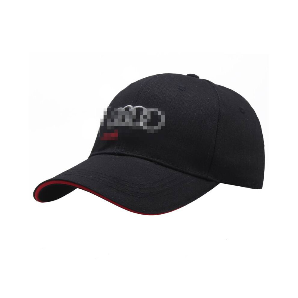 (Black Red) Cap Baseball Audi Hats Embroidery Motorsport Racing Sport Cotton Adjustable