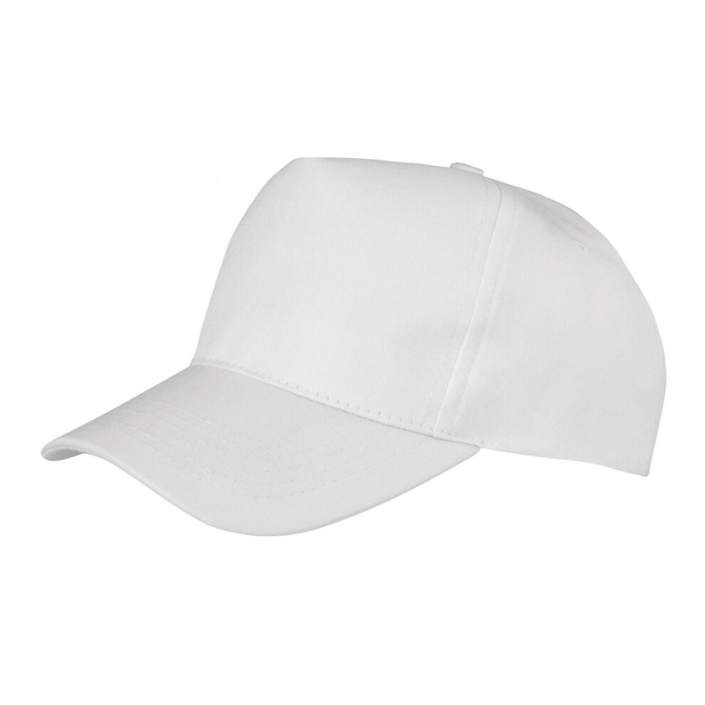 (One Size, White) Result Headwear Childrens/Kids Boston 5 Panel Baseball Cap