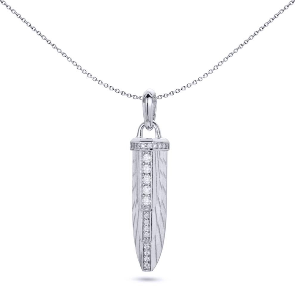 925 Silver  CZ Set Empire Amulet Pendant - APD193