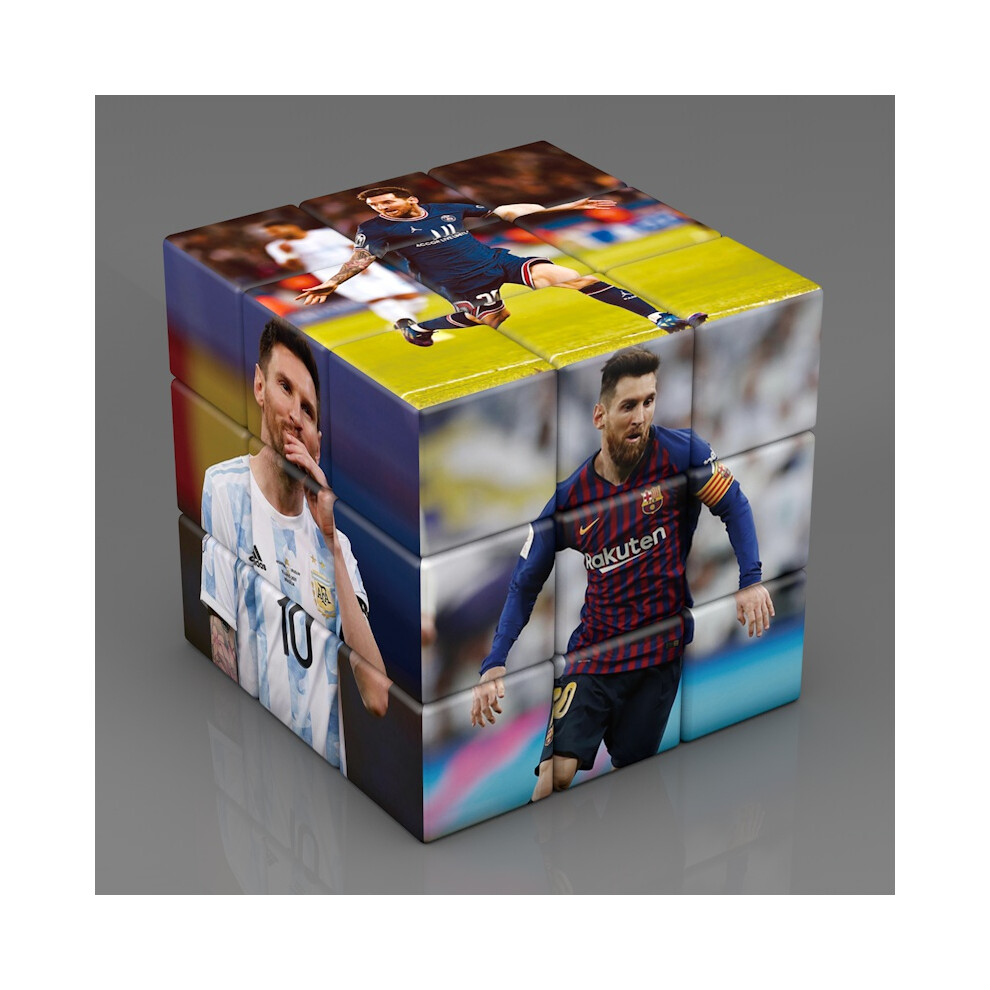 (Lionel Messi) Football Soccer Star Rubik Cube Multi Functional Children Educational Supplie
