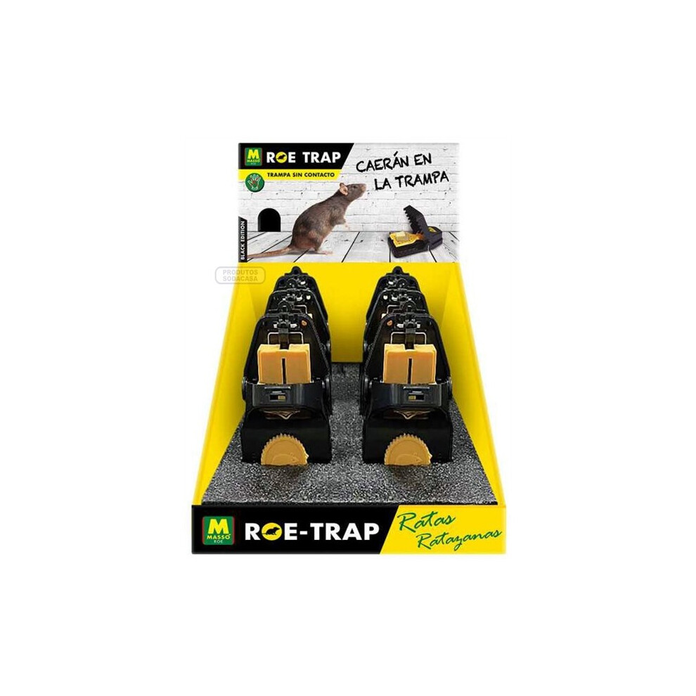 Large Mousetrap 15.2 x 8 x 7.3 cm Masso Black 1 unit-image-OPC-PF92MQ5-NEW