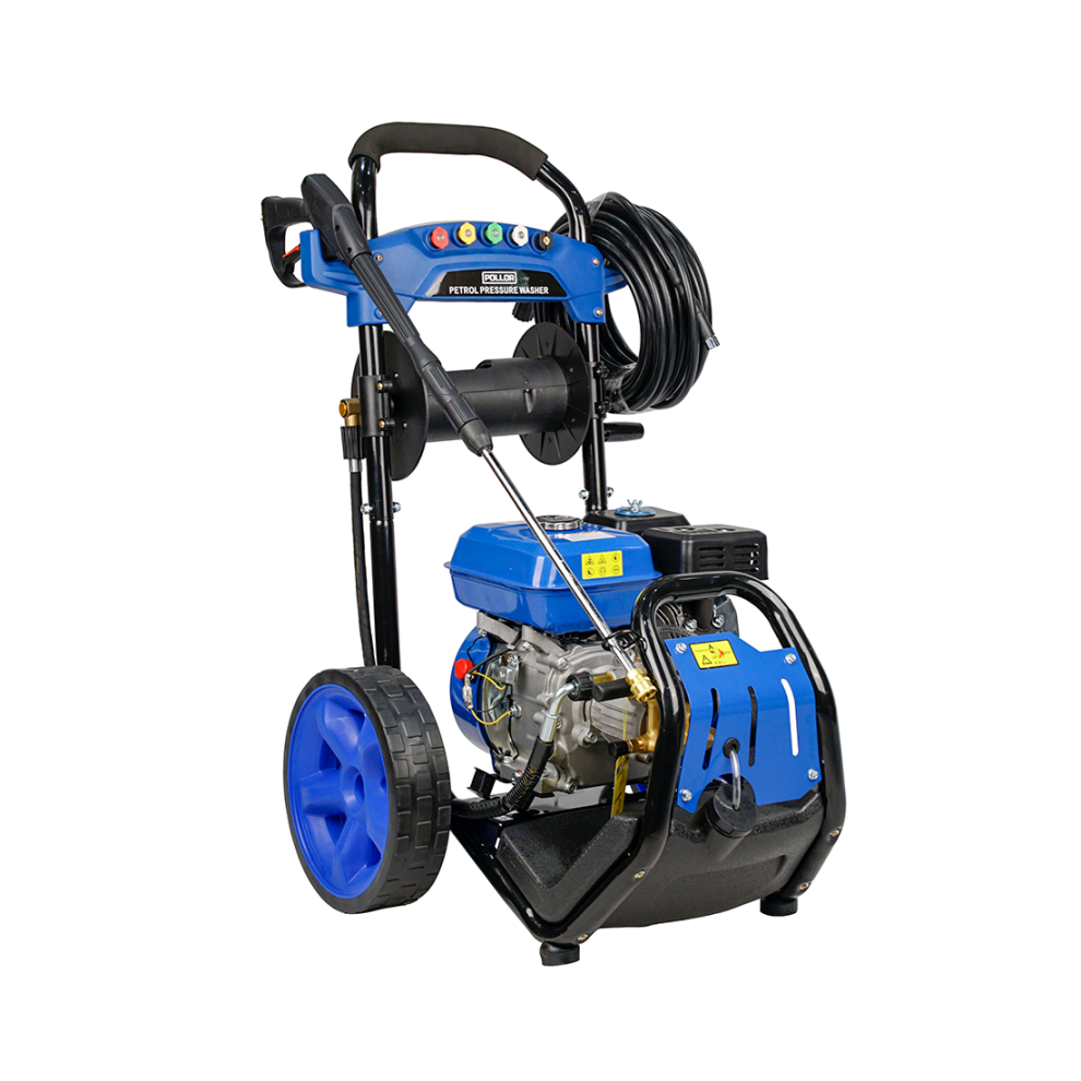 High Power Petrol Pressure Washer 20M Hose 3500 PSI 242 Bar