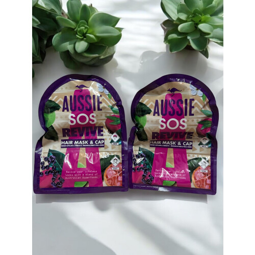 Aussie Aussie revive mask & cap, Pack of 2 1