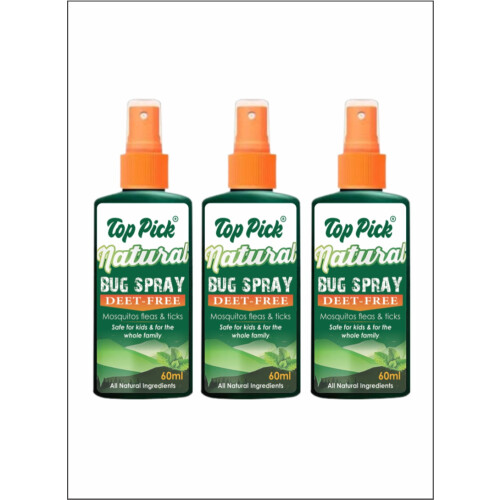 Top Pick Natural DEETFree Bugs and Mosquito Repellent Spray for