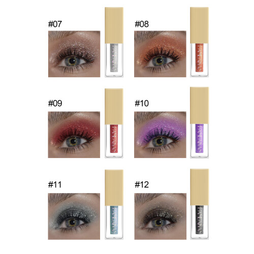 12 Colors Liquid Glitter Pearlescent Eyeshadow Kit 2