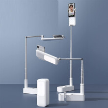 Extendable Selfie Stand Foldable Selfie Light 360 Rotation Rechargebale Stand with Phone Holder Multifunction Holder with Remote LED Light