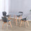 Charles Jacobs Charles Jacobs 100cm diameter Circular Dining Table With Grey Tabletop 2