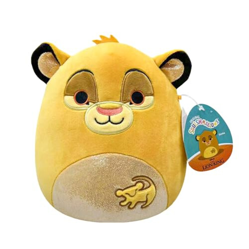 Squishmallows SQDI00548 8-Inch Simba Disney Plush, Multicolour