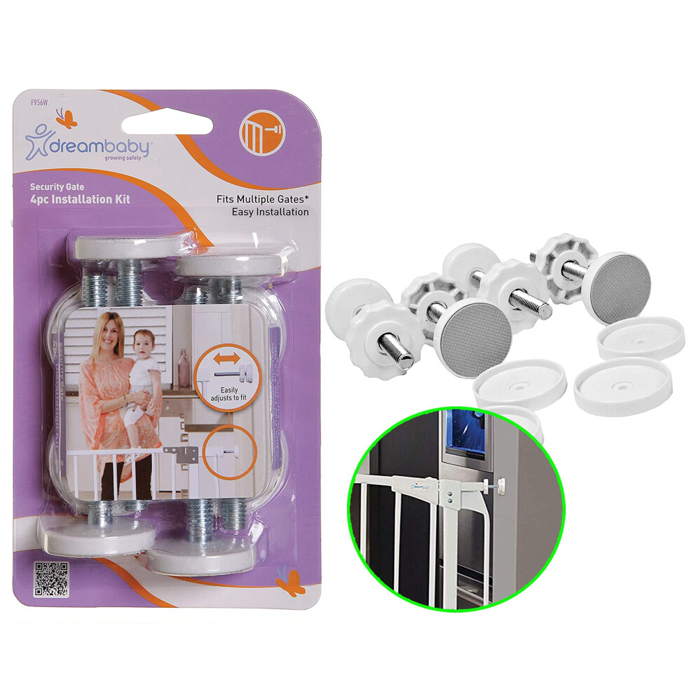 Dreambaby Baby Stair Gate Pressure Mounted Bolt Replacement Kit, Spare Safety Gate Screws 8Mm Spindle Rods Suitable For All Ava & Liberty Stair Gates,